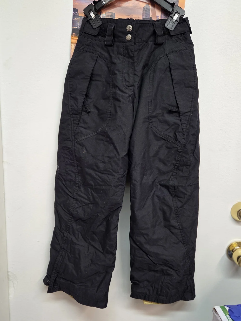 Columbia Sportswear Company) 7/8 ) Youth,Black snow Pants